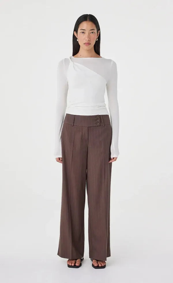 Mable LS Twist Top - Cream