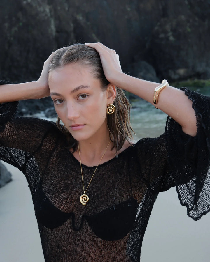 Swirl Necklace - Gold