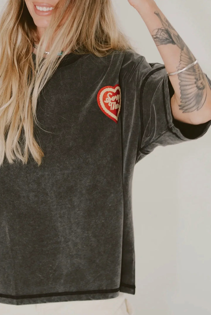 Sorry Mom Tee - Black