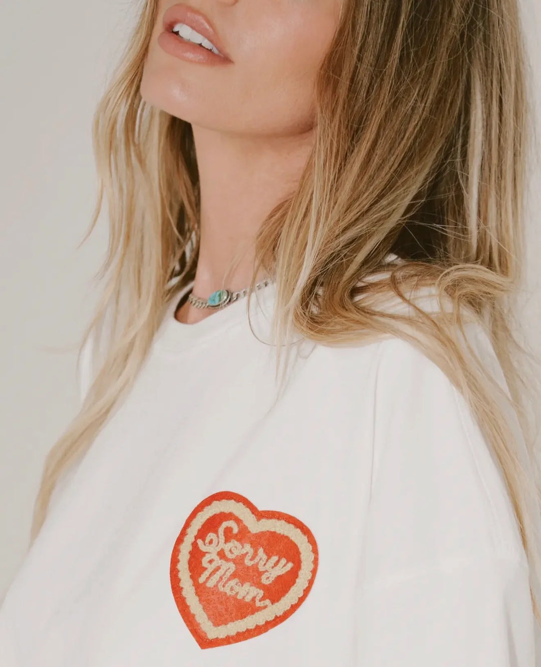 Sorry Mom Tee - White