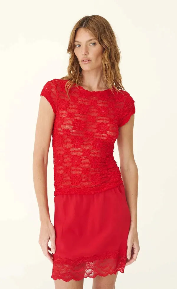 Galo Sunflower Lace Tee