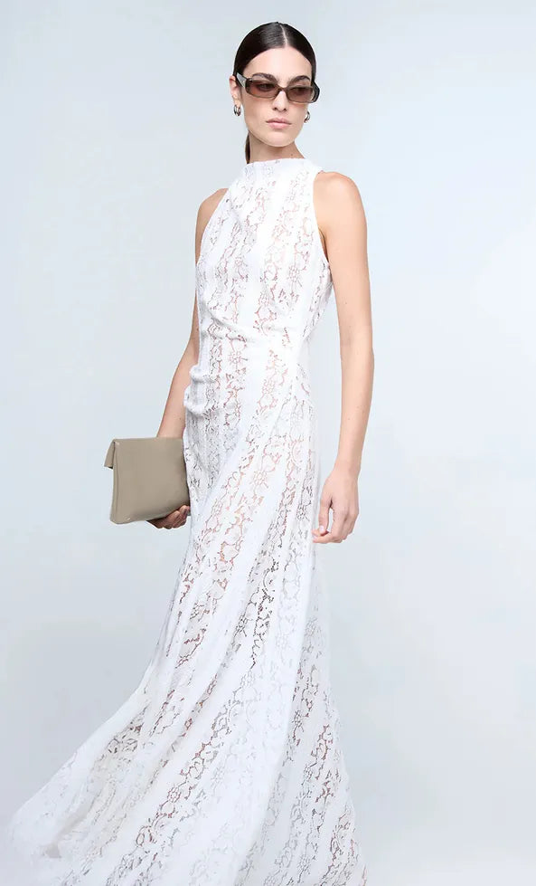 Henrietta High Neck Maxi Dress