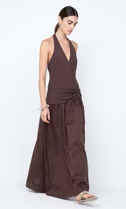 Sabrine Halter Maxi Dress
