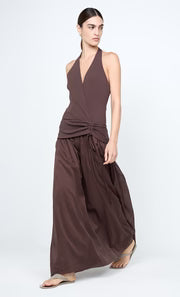 Sabrine Halter Maxi Dress
