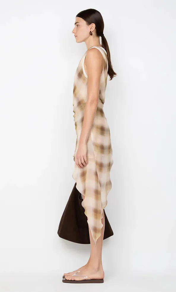 Eliana Mini Dress - Dune check