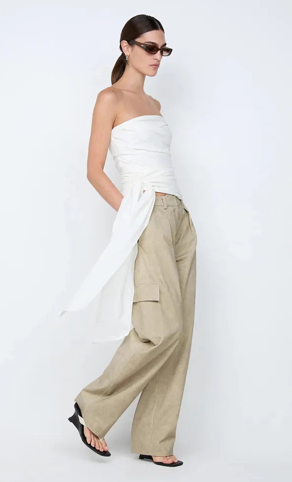 Belle Strapless Top - Ivory