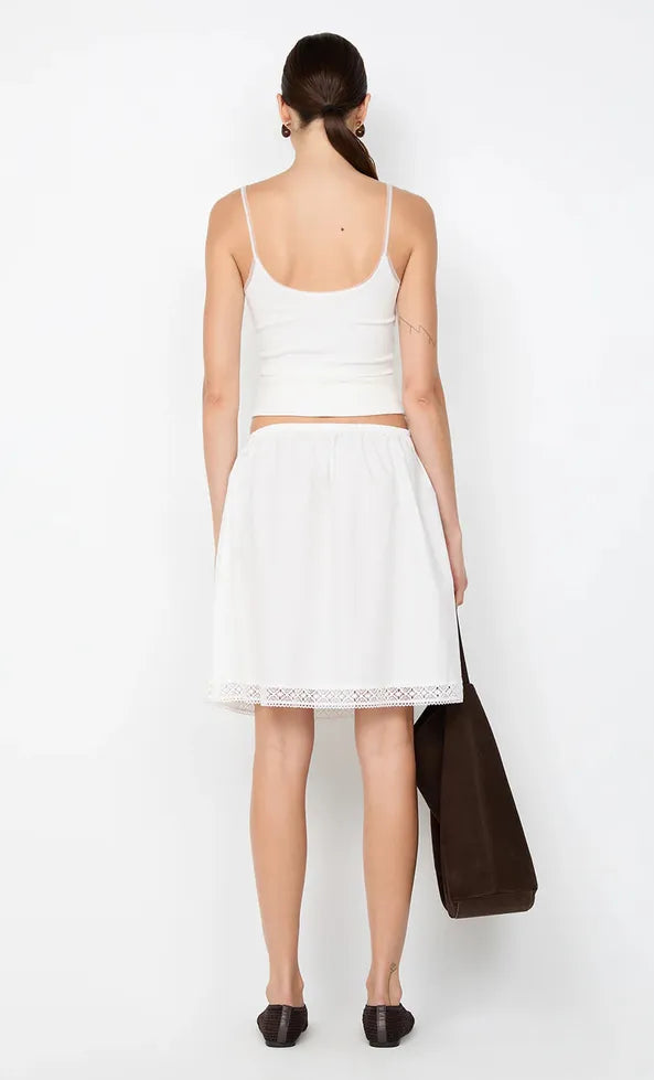 Arabelle Midi Skirt in White