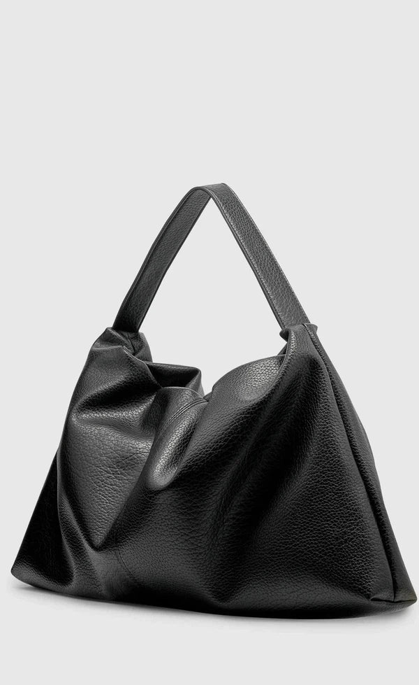 Harlow Slouch Tote - Black Nappa