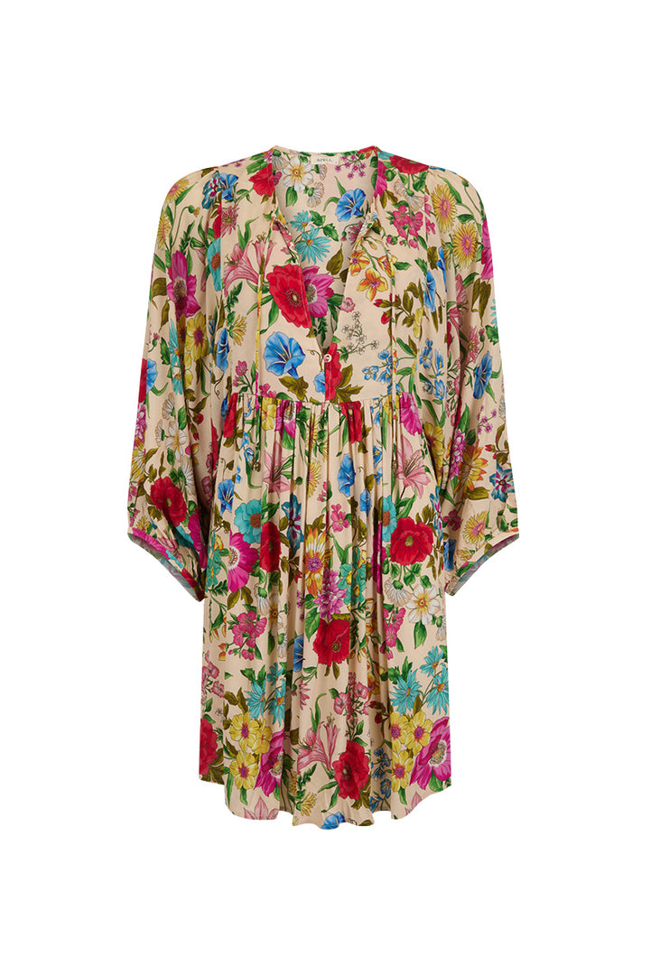 Valley of the Dolls Boho Mini Dress - Opal