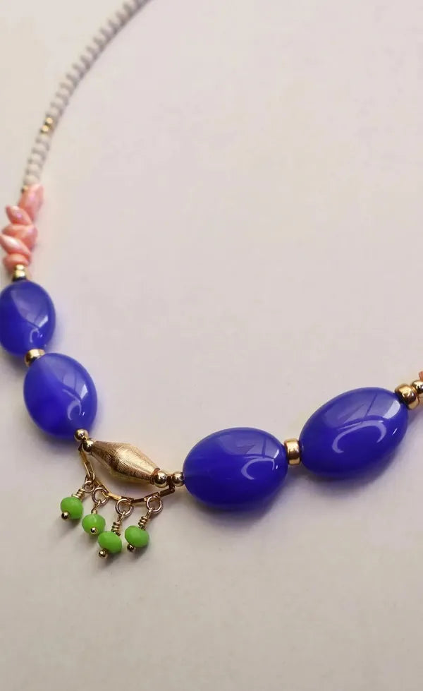 Casia Necklace - Blue