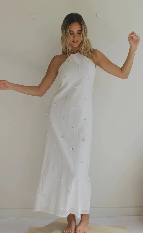 Cleo Maxi Dress - White