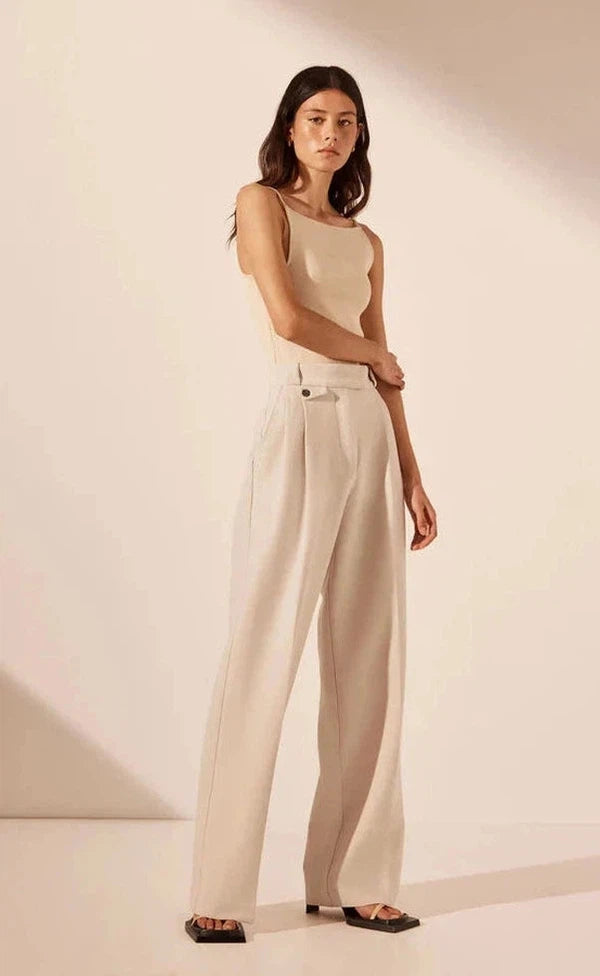 Irena High Waisted Tailored Pant