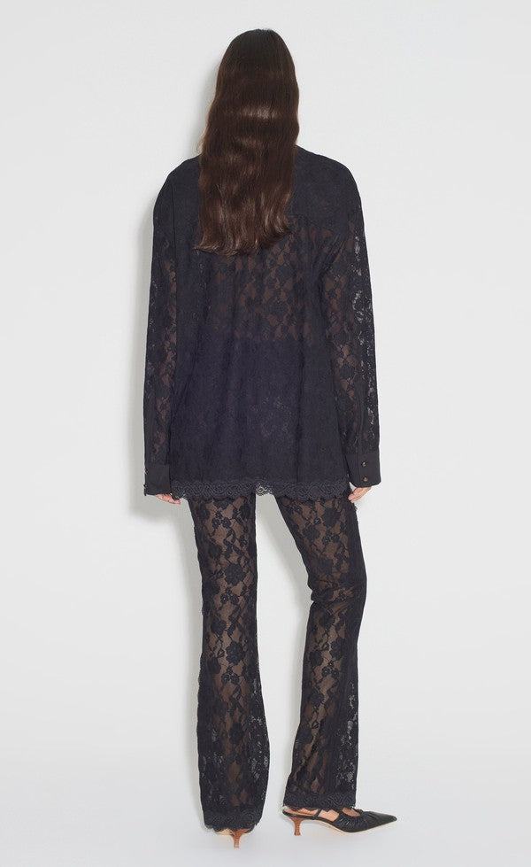 Jude Lace Shirt - Black