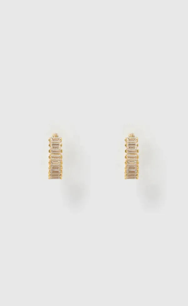 Khloe Gold Earrings - Stone