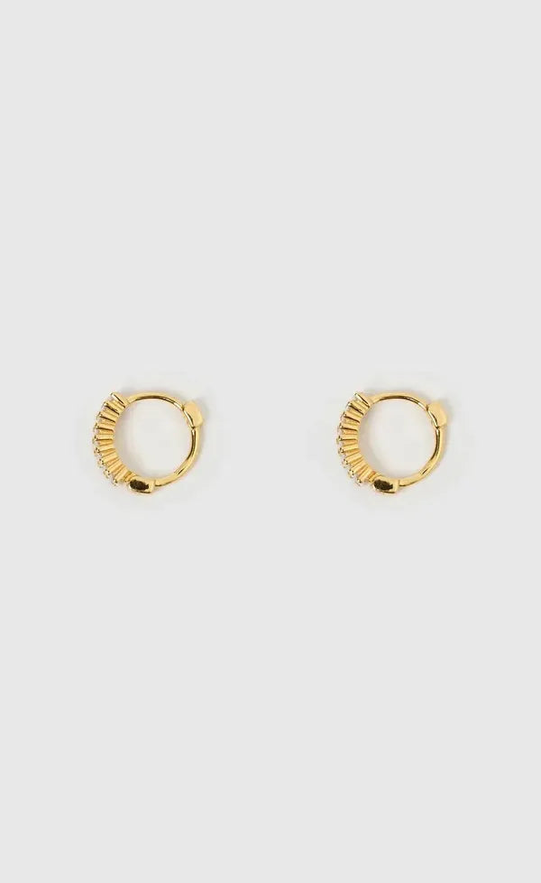 Khloe Gold Earrings - Stone