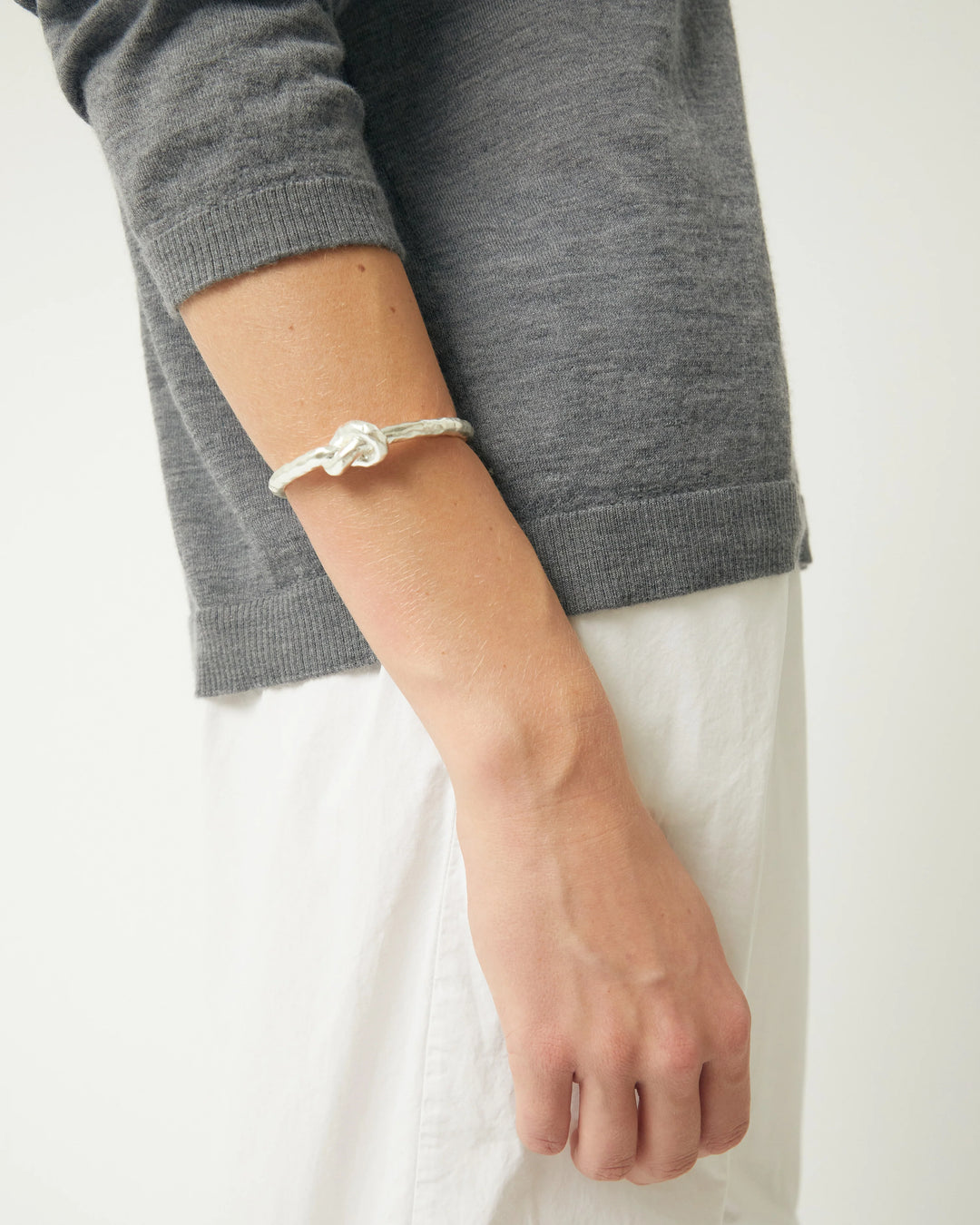 Knotted Bracelet - Silver