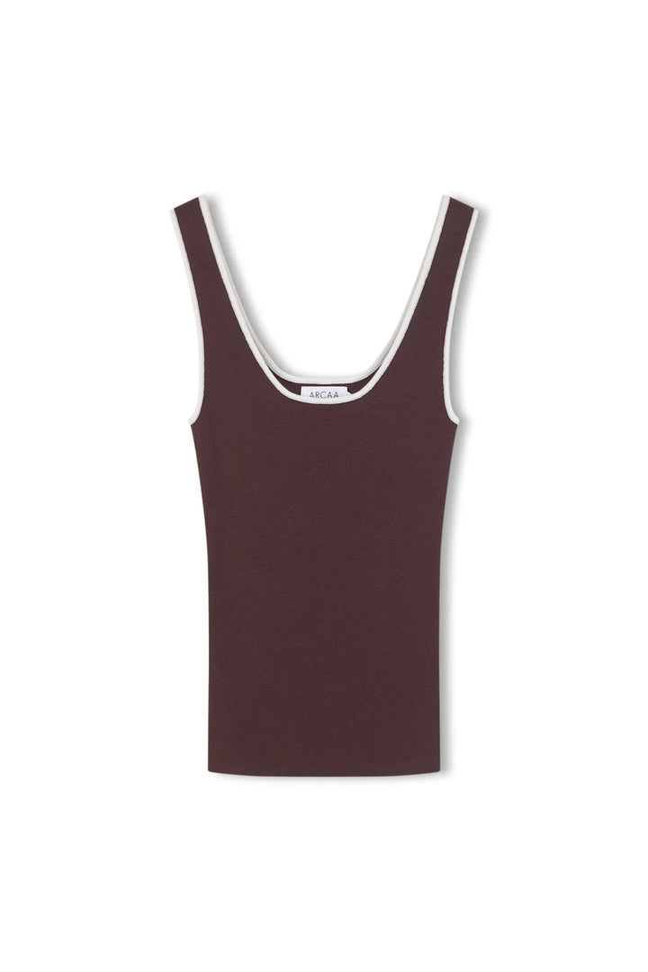 Kaya Tank - Espresso and Cream