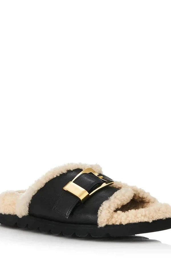 Kiara Black Shearling