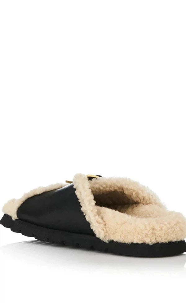 Kiara Black Shearling