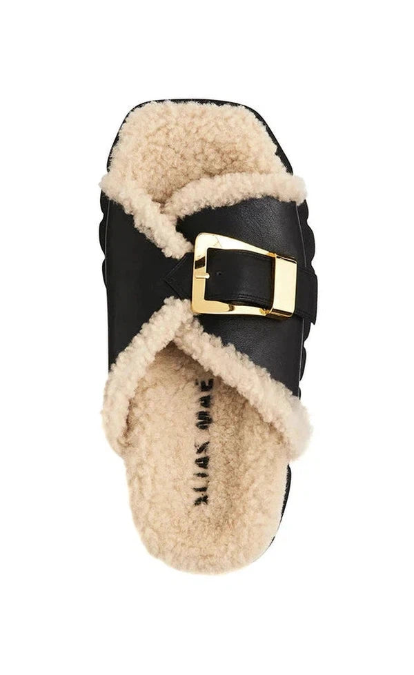 Kiara Black Shearling