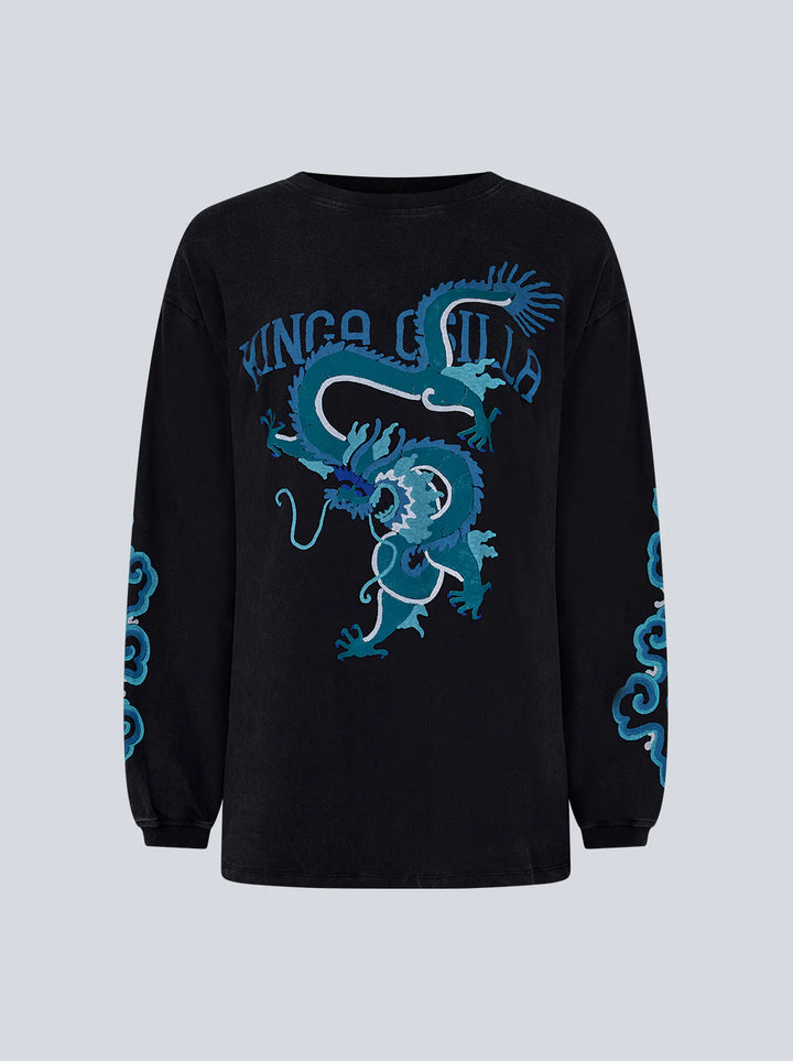 Rex Dragon Roses LS Tee