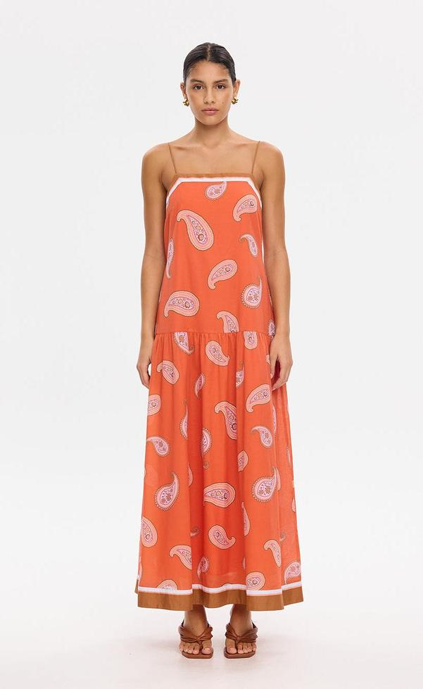 Ezra Maxi Dress - Coral
