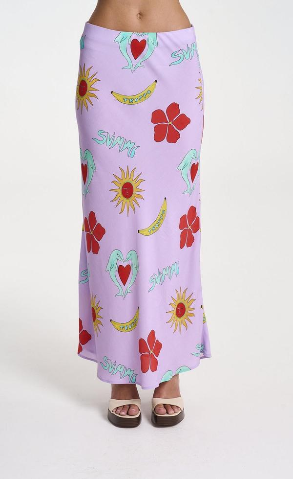 Slip Skirt - Lilac Troppo