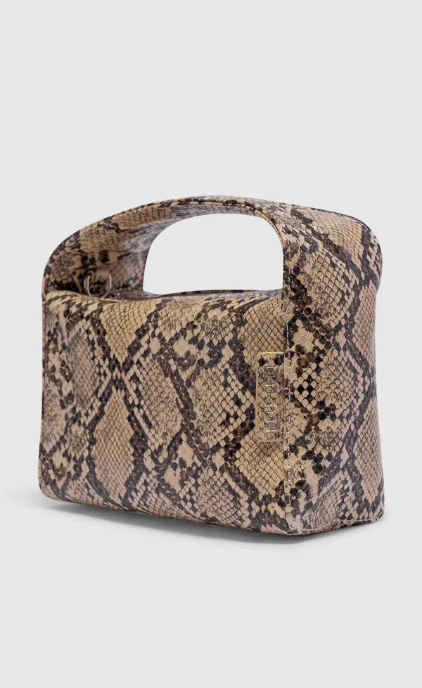 Luca Mini Bag - Beige Python