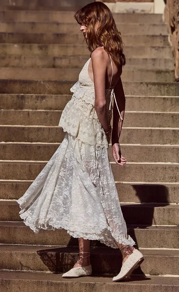 Labyrinth Lace Maxi Skirt