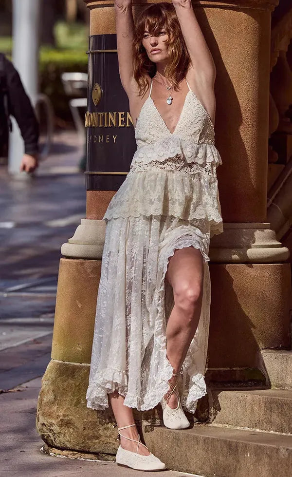 Labyrinth Lace Maxi Skirt