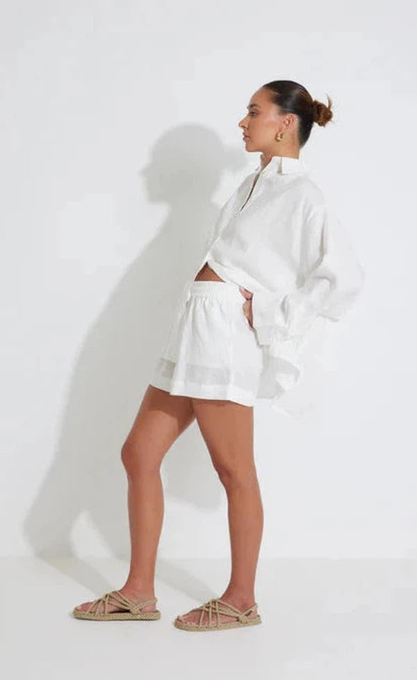 Manta Long Sleeve Shirt - Off White