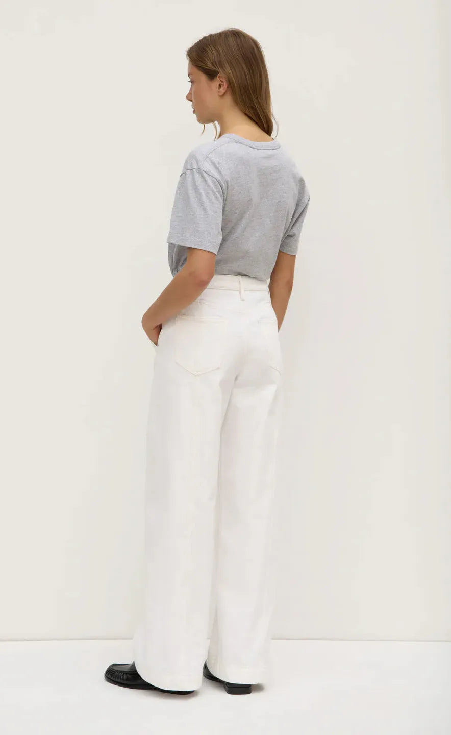 Lexi Wide Leg Jean - Vintage White