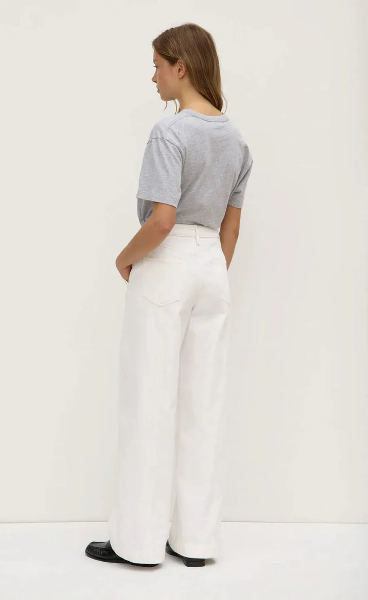 Lexi Wide Leg Jean - Vintage White