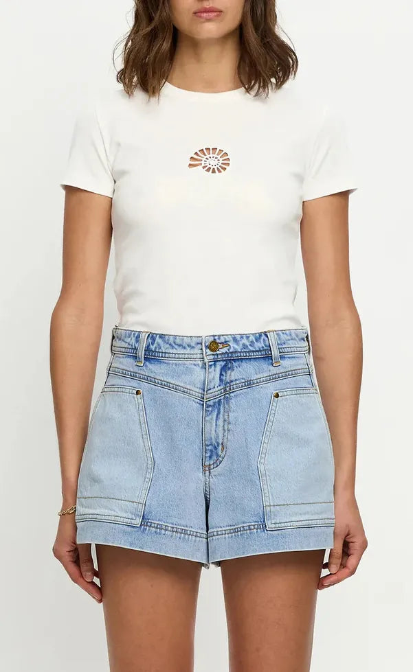 Florence Denim Short - Two Tone Wash