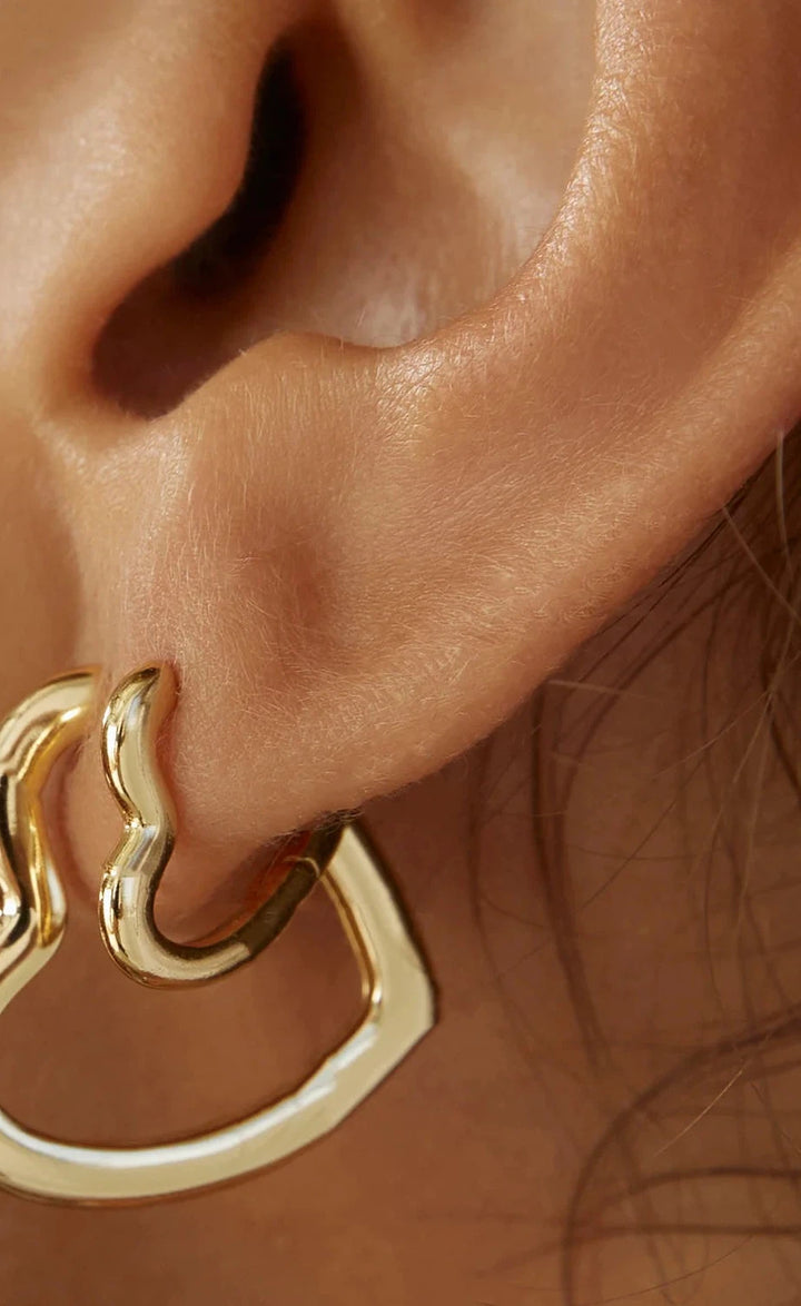 Sweetheart Gold Earring - Small