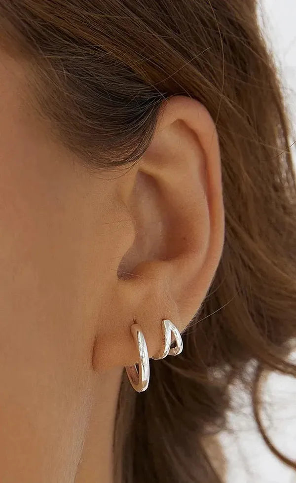 Jett Silver Hoop Earring