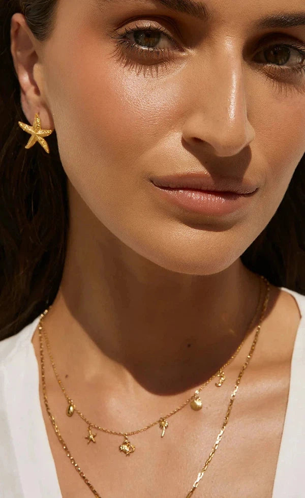 Mini Siesta Gold Earrings