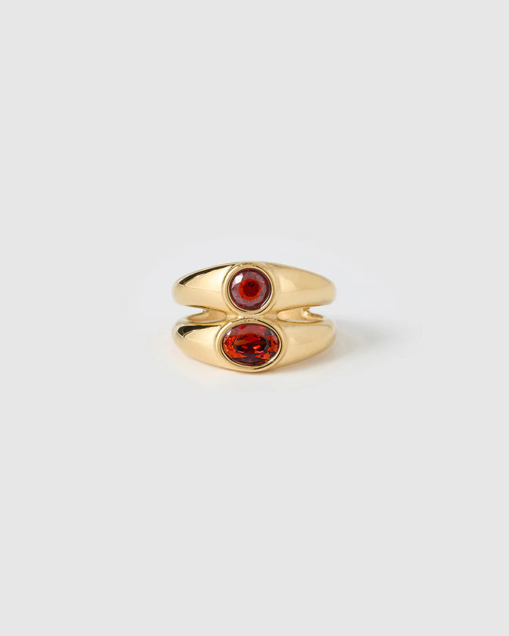 Mali Gold Ring - Ruby