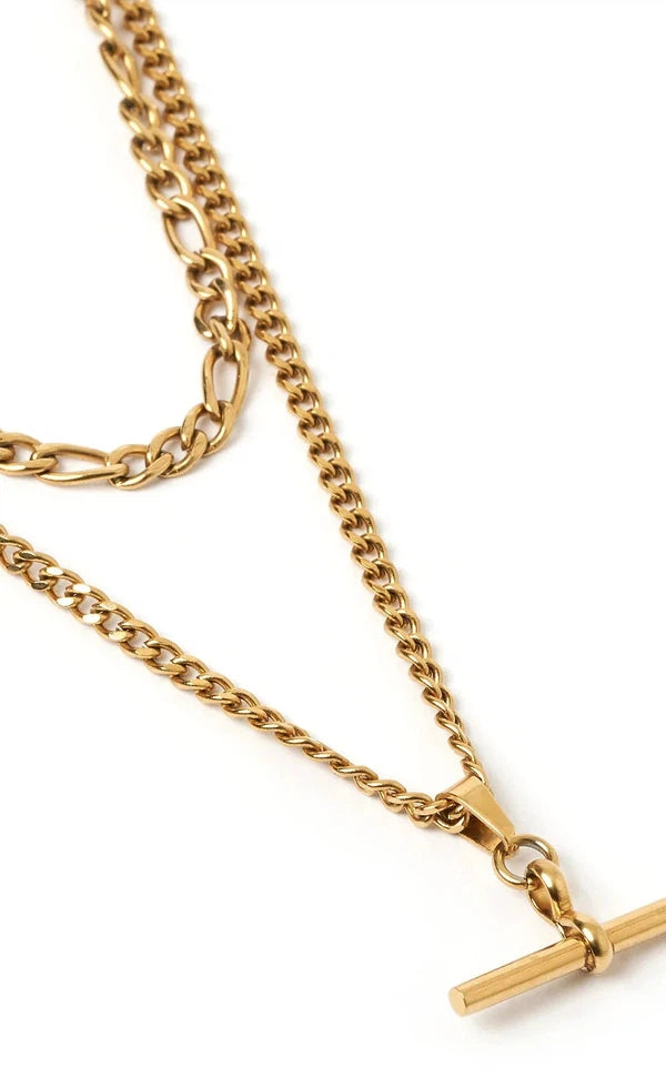 Marcella Double Stack Gold Necklace