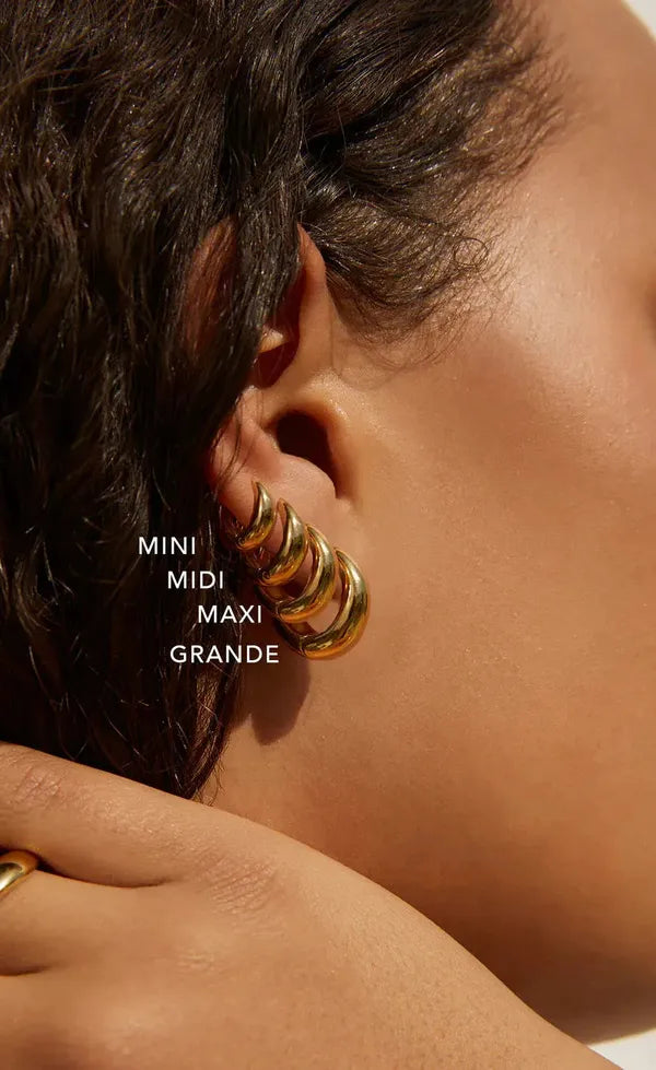 Max Gold Earring - Midi