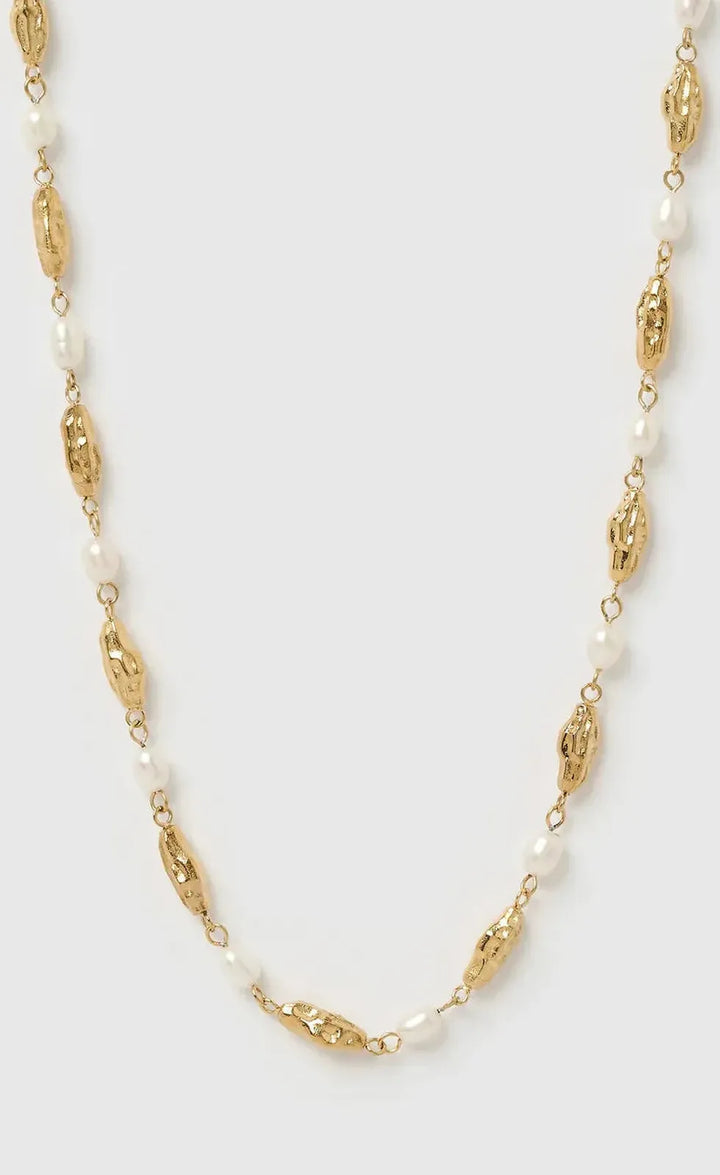 Mimi Pearl and Gold Necklace