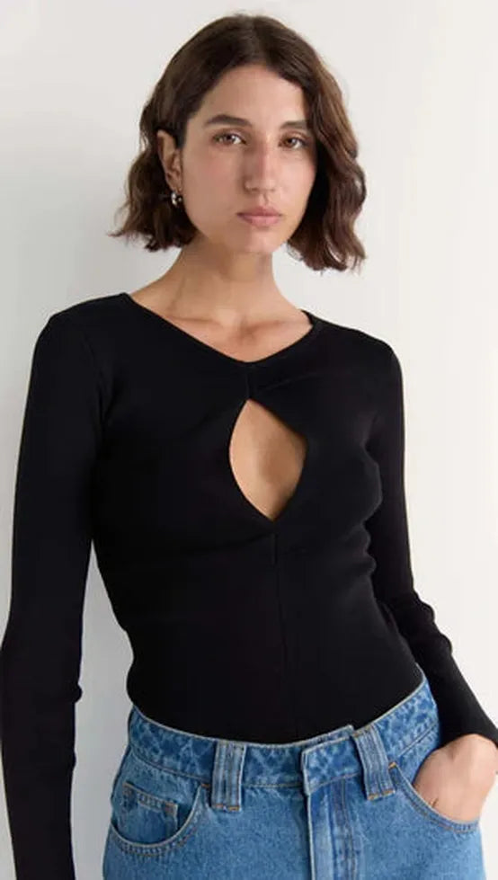 Mira Twist Knit Top