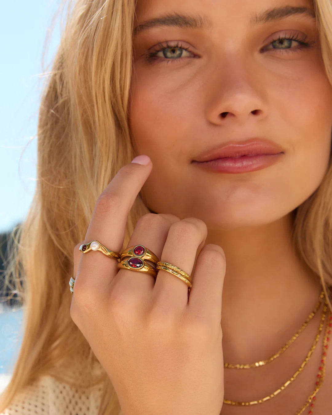 Mali Gold Ring - Ruby