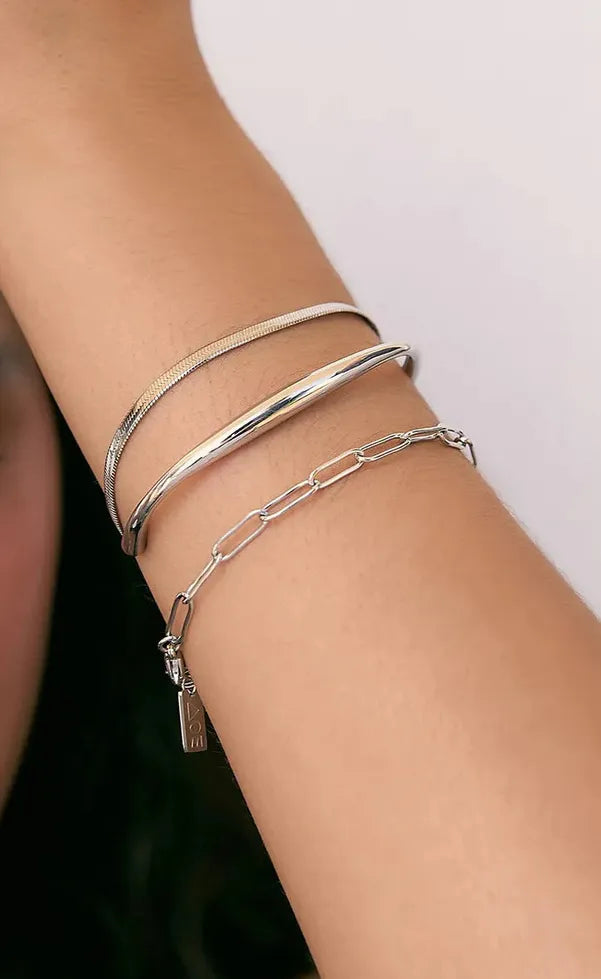 Sylvia Silver Snake Chain Bracelet