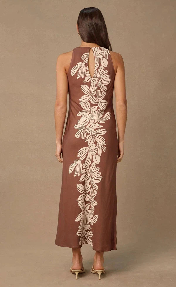 Palmera Maxi Dress- Cocao