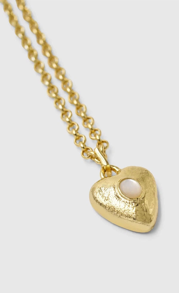 Pearl Locket Necklace - Gold
