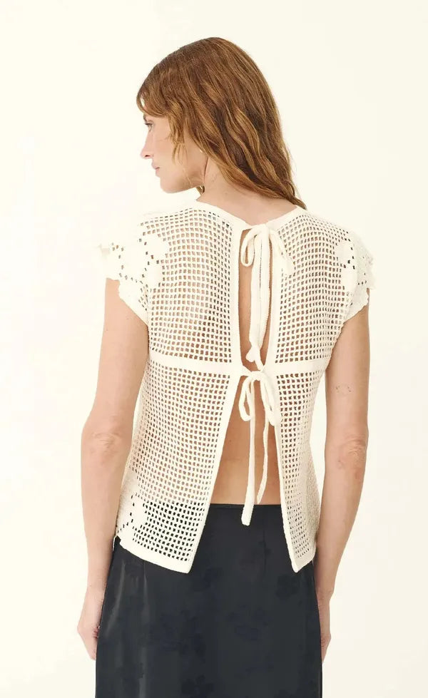 Pollyanna Floral Crochet Top