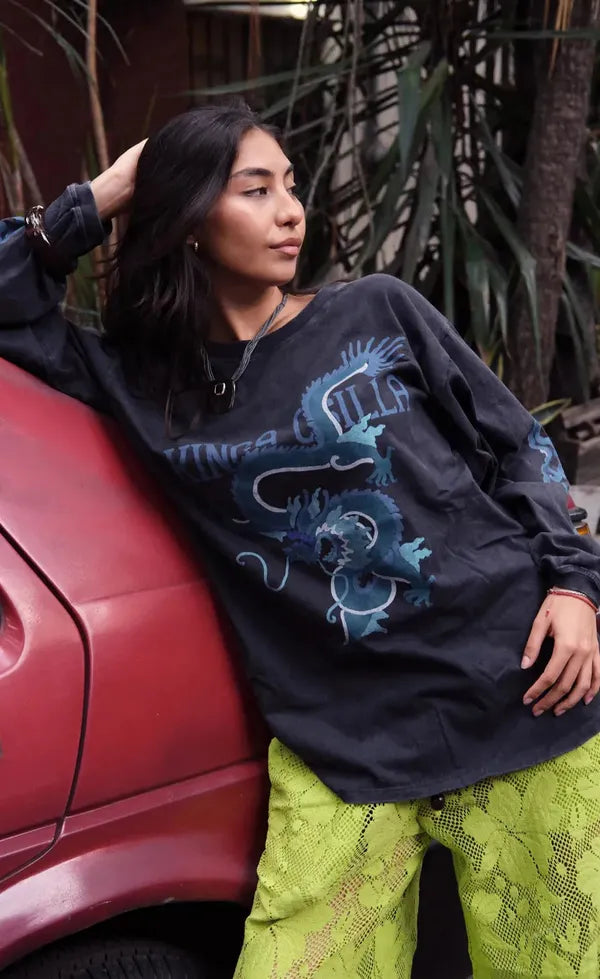 Rex Dragon Roses LS Tee
