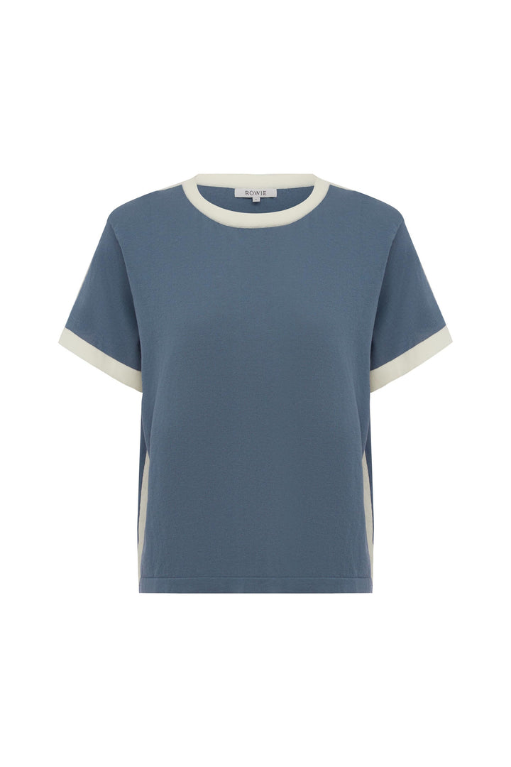 Rania Contrast Knit Tee