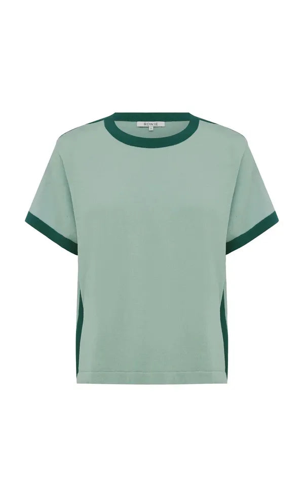 Rania Contrast Knit Tee